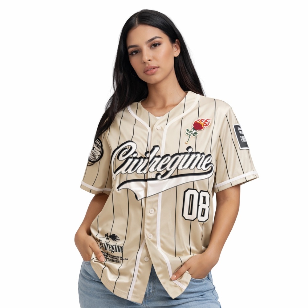Civil Regime Men's Pinstripe Jersey - Black and White
